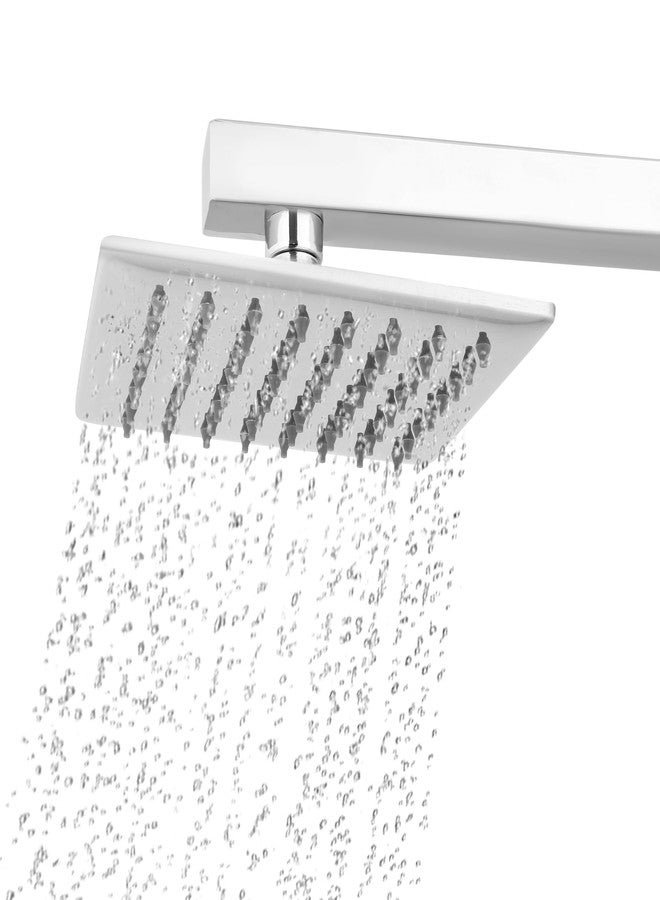 سام رأس دش سام رفيع عالي الضغط بدون ذراع للحمام (مربع منحني، 6 * 6) - Image 1